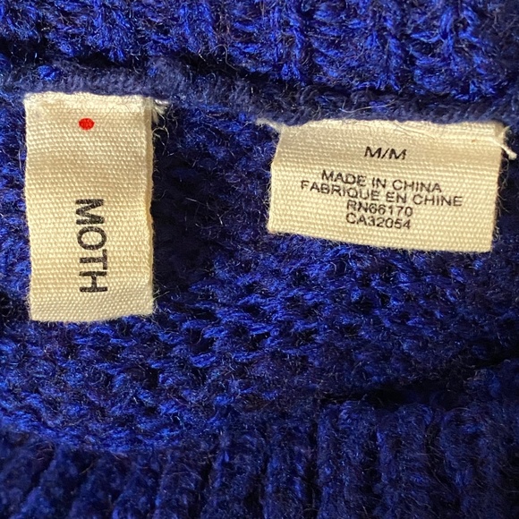 Anthro I Moth I Twin Shadows Mock Neck Sweater - Picture 5 of 16